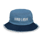 Hard Labor Distressed Denim Bucket